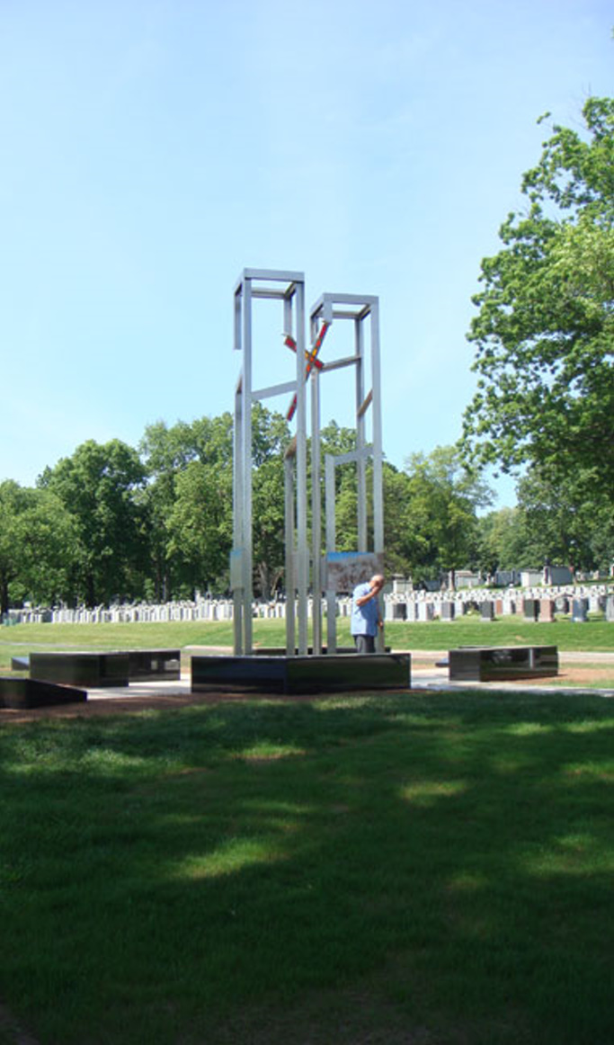 9-11 Memorial in Holy Cross Cemetery,N. Arlington, NJ